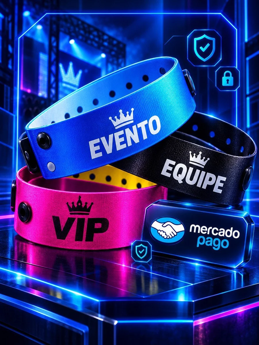 Pulseiras personalizadas ProPrints para identificação em eventos